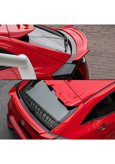 Honda Civic Fk7 İçin Uyumlu Yofer Bagaj Üstü Spoiler Kırmızı