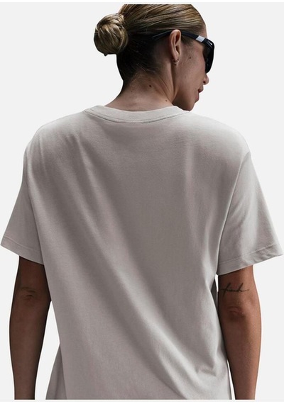 Sportswear Gel Boyfriend Loose Cut Short-sleeve Kadın Tshirt Gri