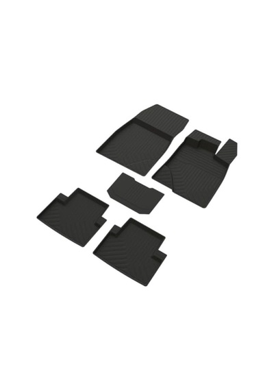 Peugeot 3008 Uyumlu Ferrous 4d Kauçuk Paspas - Havuzlu Tasarım Açık Bej