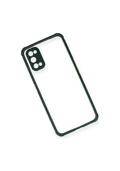 Bezos Realme 7 Pro Kılıf Miami Şeffaf Silikon - Koyu Yeşil Bty