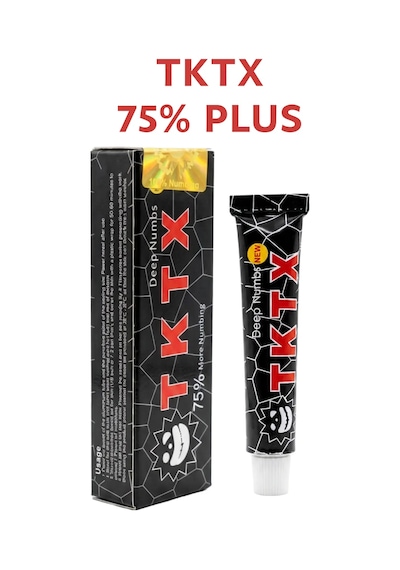 Tktx Siyah %75 Dövme Ve Kalıcı Makyaj Öncesi Cilt Kremi 10g