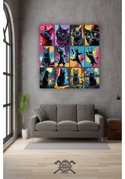 12 Parça Renkli Kedi Resimleri Çerçeve Görünümlü Mdf Tablo Duvar Süsü Hediyelik Eşya Kedi Çok Renkli - 670697306 Çok Renkli 12 Parça Renkli Kedi Resimleri Çerçeve Görünümlü Mdf Tablo Duvar Süsü Hediyelik Eşya Kedi Çok Renkli - 670697306 Çok Renkli