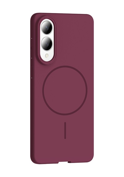 Zore Galaxy S25 Edge Kılıf M-safe Şarj Özellikli Nvth Ruby Sert Kapak - Lacivert