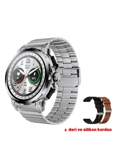 Kalobee SK43 Amoled Ekran Akıllı Saat + 2 Kordonlu (İthalatçı Garantili)