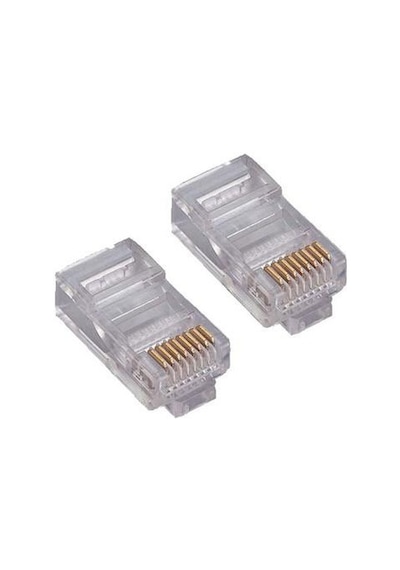 Speed Sp-u100-d Cat6 Rj45 Delikli Yeni Nesil Konnektör-100 Adet
