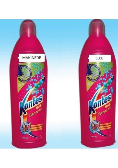 Kontes Halı Şampuanı Elde Ve Makinede 2 x 1 L