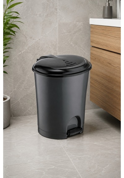 33 Litre Pedallı Çöp Kovası Kapaklı Plastik Mutfak Banyo Ofis Çöp Kutusu