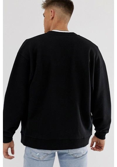 Tarzsokak Tokio Oversize Siyah Sweatshirt Tarzsokak116