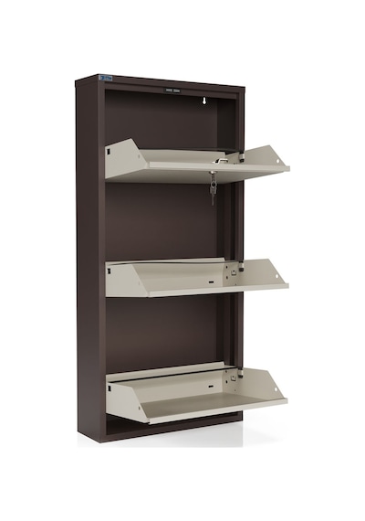 Ceha Kilitli Metal Ayakkabılık 3'lü Kahverengi - Krem - K.AYK-3 /AB8317-AB1013/KL Kahverengi Ceha Kilitli Metal Ayakkabılık 3'lü Kahverengi - Krem - K.AYK-3 /AB8317-AB1013/KL Kahverengi