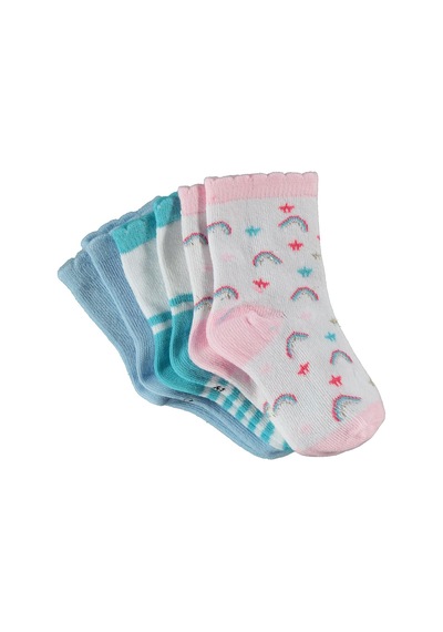 Civil Baby Unicorn 3'lü 6 - Bebek Kız Çorap Set  - Standart D3E08029426W1