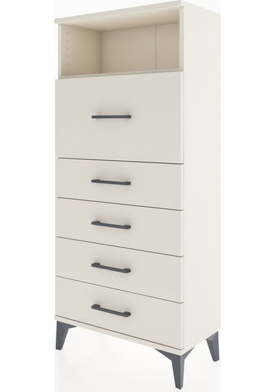 Hyperion Dolap Tek Raflı 5 Çekmeceli 60x44x134 Aytaşı-aytaşı Aytaşı