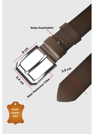 Deepsea Açık Kahve Hakiki Deri Spor Erkek Kemer 3,5 Cm Genişlik, Şık Ve Dayanıklı 2502634 Açık Kahverengi Deepsea Açık Kahve Hakiki Deri Spor Erkek Kemer 3,5 Cm Genişlik, Şık Ve Dayanıklı 2502634 Açık Kahverengi