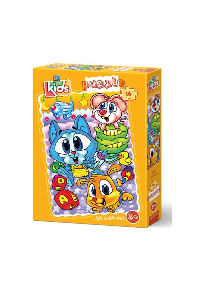 Yappuzz Sevimli Köpekler 16 Parça Çoçuk Puzzle