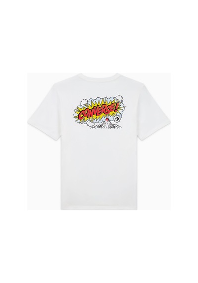 Converse Classic Erkek Grafik Baskılı Beyaz T-shirtdüz10027110