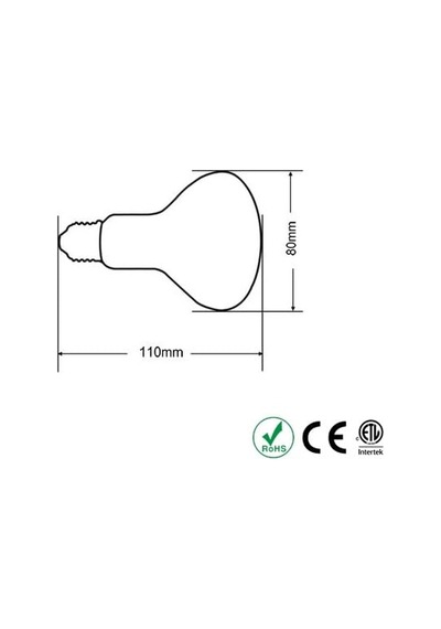 100 Watt Kızılötesi/kırmızı Işık Isıtıcı Lambalar Sürüngenler, Amfibiler Ve Kuşlar Için Enerji Sınıfı A