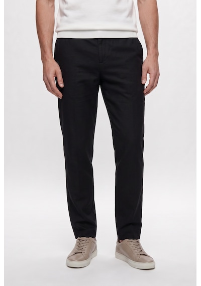 D'S Damat Ds Damat Comfort Fit Kahverengi Keten Karışımlı Chino Pantolon 6hc03ort01350 Çok Renkli