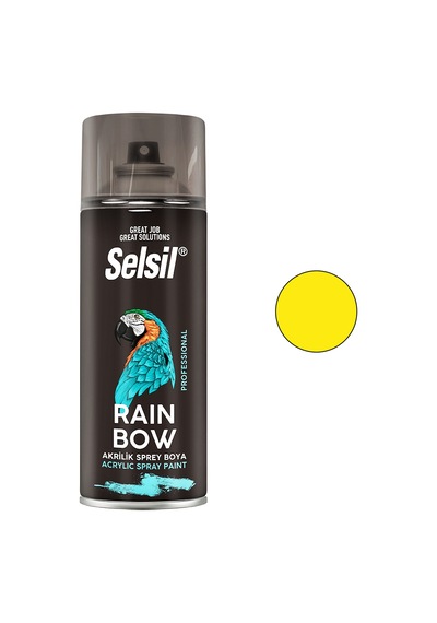Selsil Sarı Renk Aerosol Boya 400 Ml 12'li Paket