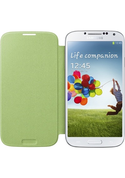 Galaxy S4 İ9500 İle Uyumlu Flip Cover Kılıf Yeşil Ef-fı950gegww Yeşil