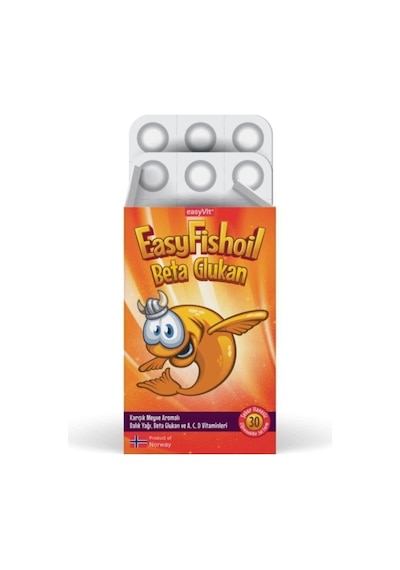 Easyvit Easyfishoil Beta Glukan Çiğnenebilir  30 Jel Form