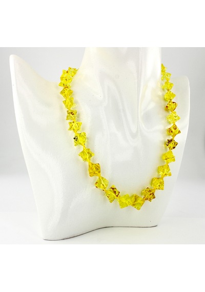 Kehribar Kolye Silindir Özel Tasarım Ambergold Kly18-23 Çok Renkli