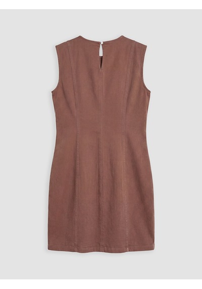Lcw Everyday Kahverengi Bisiklet Yaka Mini Jean Elbise Lcw Everyday Kahverengi Bisiklet Yaka Mini Jean Elbise