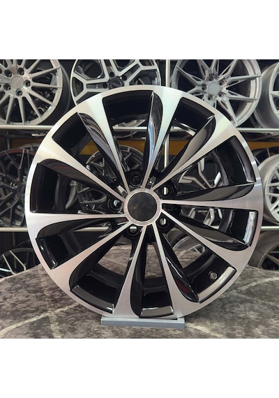 17 İnç 5x114.3 Megane İ30 Fluence Siyah Elmas Kesim 4 Adet