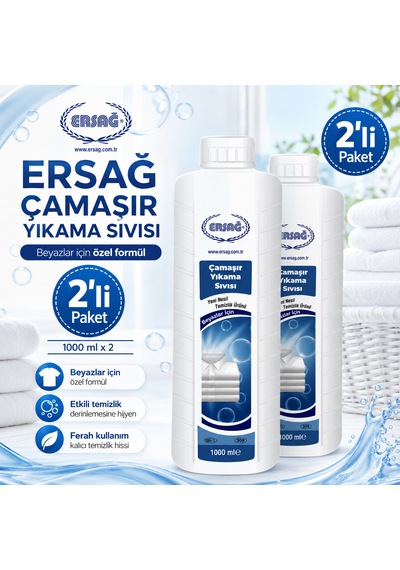 Çamaşır Yıkama Sıvısı 1000 Ml Beyazlar İçin 1000 Ml 2 Li Diğer