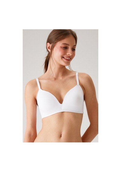 Pierre Cardin 6110 Bayan Balensiz Desteksiz Micro Beyaz Sütyen