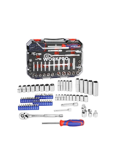 Workpro Wp202524 1/4 3/8 Metrik 75 Parça Cr-v Profesyonel Lokma Takımı Fr Wp202524