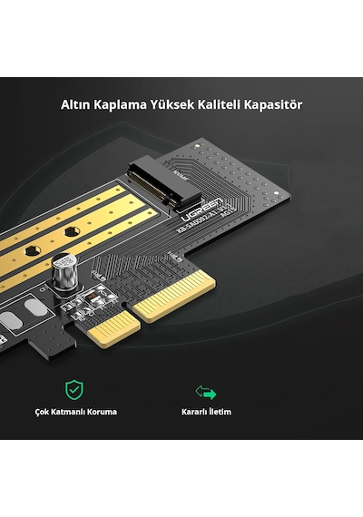 Ugreen Pcıe 3.0 X 4 Nvme M.2 Ssd Dönüştürücü Adaptör, 70503