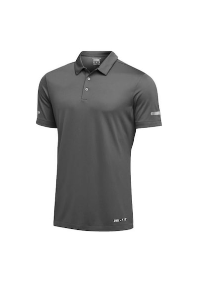 Ghassy Co. Erkek Dry Fit Hızlı Kuruma Nem Emici Teknik Performans Golf Polo Yaka Spor T-shirt 001 Füme