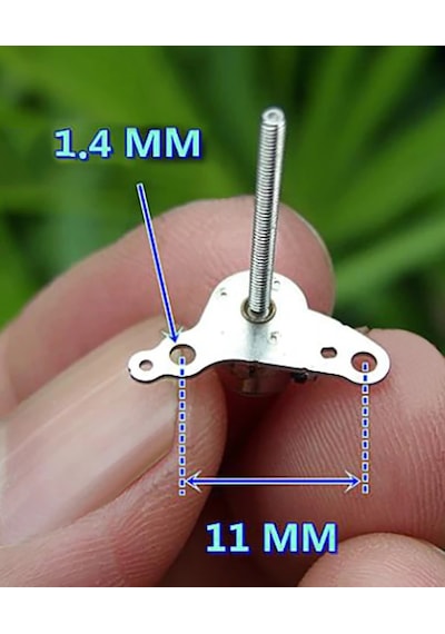 Micro Step Motor Uzun Mil 6X5,5Mm 2 Faz (Dikkat Çok Küçüktür )