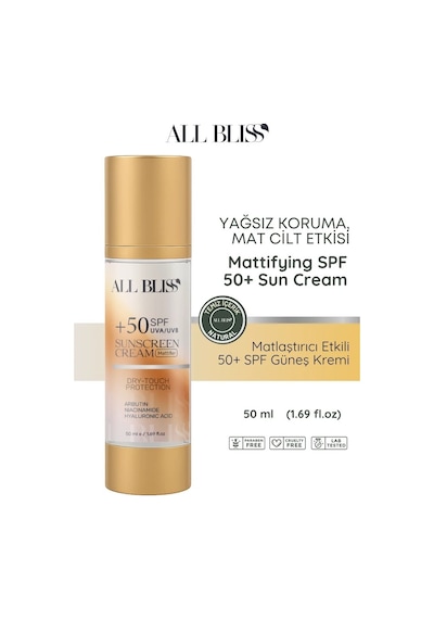 Spf 100 Matlaştırıcı Güneş Kremi 50 Ml