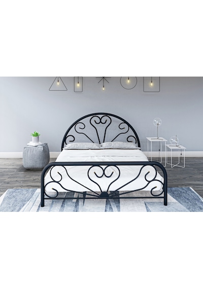 Metalia Gm 300 Baby Siyah Çift Kişilik Metal Karyola 150X200