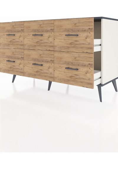Kronos Konsol 6 Çekmeceli 132x59x83 Aytaşı-antrasit/çam Antrasit/çam Kronos Konsol 6 Çekmeceli 132x59x83 Aytaşı-antrasit/çam Antrasit/çam