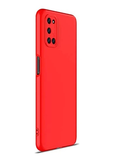 Için Kılıf Double Dip 360 Protective Kırmızı A52 İle Uyumlu Kılıf - Kırmızı