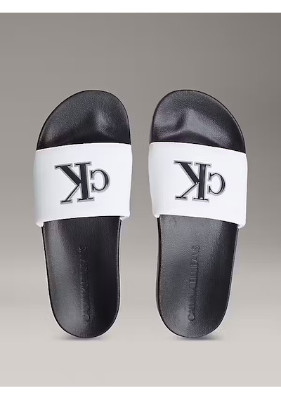Calvin Klein Erkek Beyaz Terlik Ym0ym01281 01w