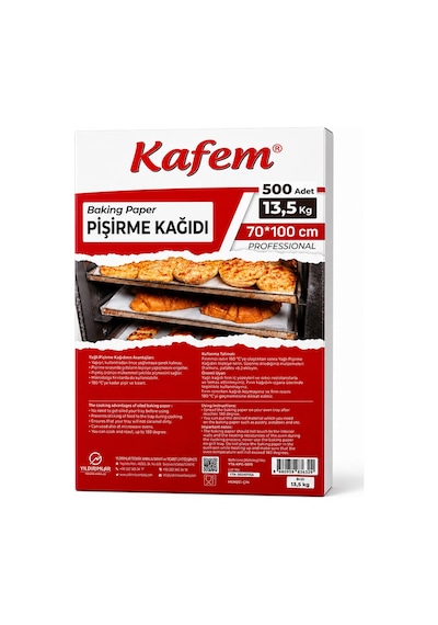 Kafem Kesilmiş Yağlı Kağıt 70x100 Cm 500 Adet 13,5 Kg
