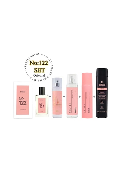 Bargello 122 Kadın Parfüm Set Parfüm - Saç Parfümü - Bodymist - Deodoran Diğer