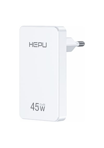 Hepu Hp-c33 45w Gan Hızlı Şarj Adaptörü Ultra İnce Tasarım Type-c Kablo Dahildir