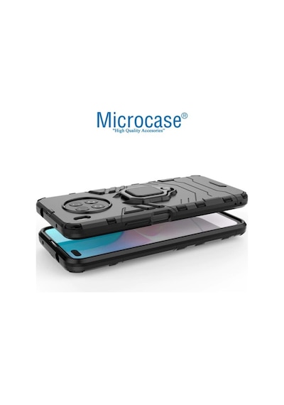 Microcase Huawei Nova 8I Batman Yüzüklü Armor Kilif - Siyah 537571122