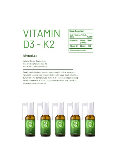 Vitanil's D3 & K2 20 Ml