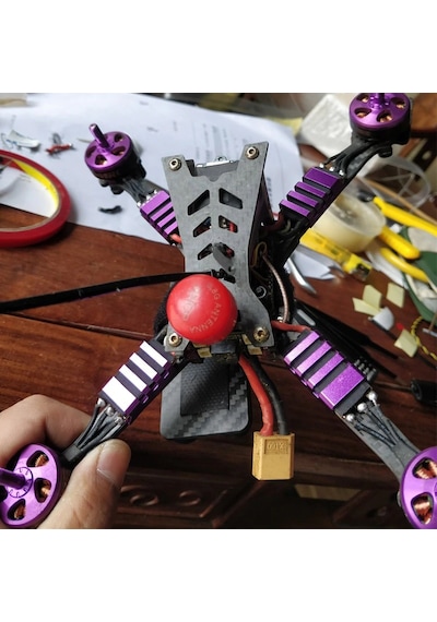 4 Adet Cnc Alüminyum Esc Koruyucu - Kırmızı Renk