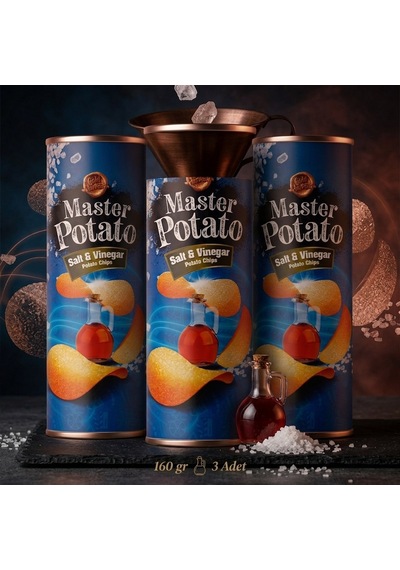 Master Potato Tuz Ve Sirke Soslu Cips 160 Gr 3 Adet