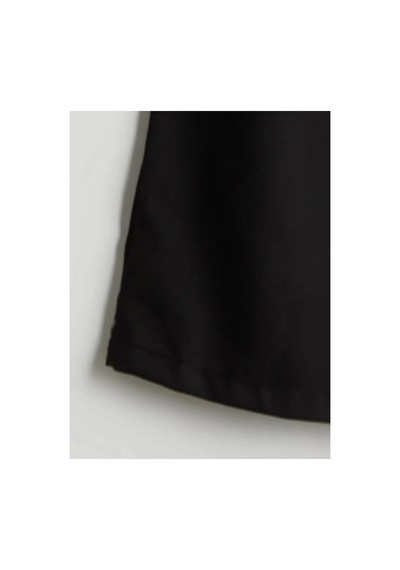LC Waikiki Lcw Teen Siyah Beli Lastikli Pileli Genç Kız Pantolon New Blakız Çocuk