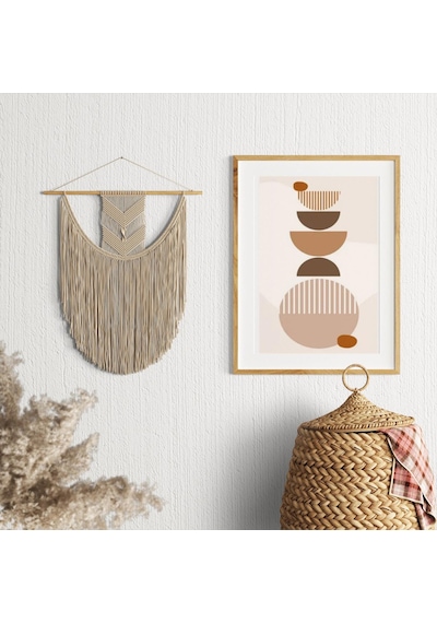 3'lü Bohem Geometrik Desen Foreks Tablo