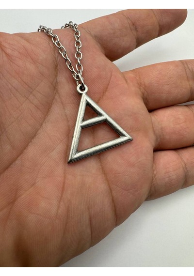 Thirty Seconds To Mars Triad Üçgen Logolu Kolye 60 Cm Zincirli Unisex Takı Çok renkli