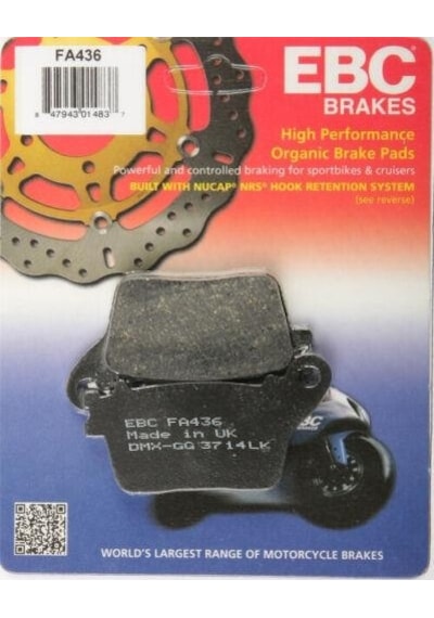 Ebc Fa436 2006-2020 Honda Cbr 1000 Rr Uyumlu Arka Fren Balatası Organik Balata