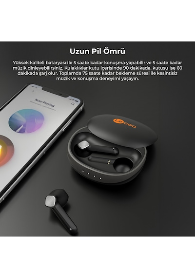 Lecoo EW305 Kablosuz Bluetooth 5.1 ENC IPX5 TWS Mikrofonlu Kulak İçi Kulaklık
