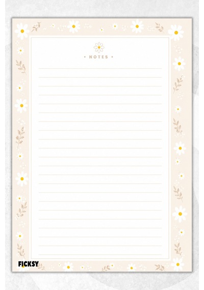 A4 Bloknot Çizgili Defter - 50 Yaprak - Memopad - Notepad - Not Defteri - Not Kağıdı - 4208 Çok Renkli